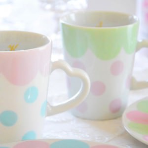 スカラッププレートとお揃いマグカップ1